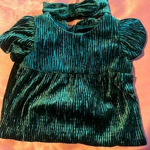 Baby girl 3-6m baby cat & jack romper with bow